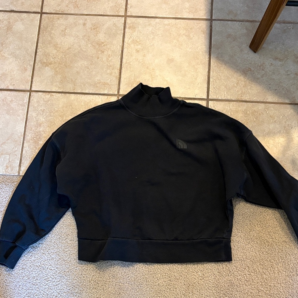 The North Face Black Mock Neck Pullover Sweatshirt